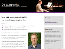 Tablet Screenshot of dejazzpianist.nl